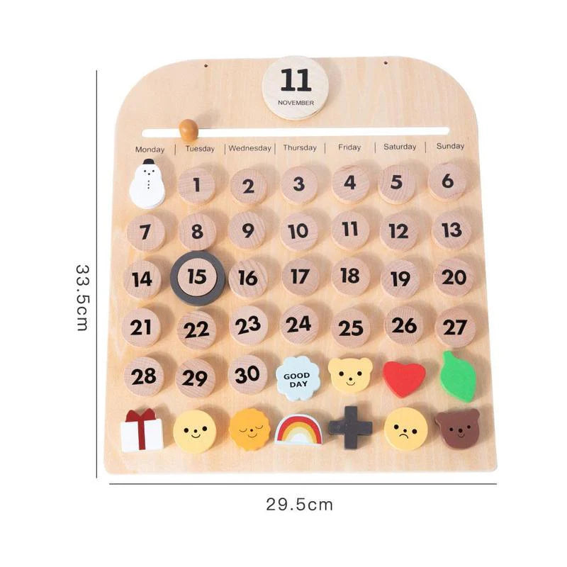 Woods - Entdecken Sie die Welt der Zeit - Magnetischer Lernkalender