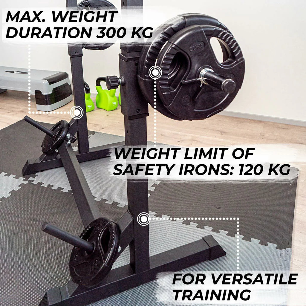 Core Half Rack Squat Rack 107X60X150 cm, schwarz