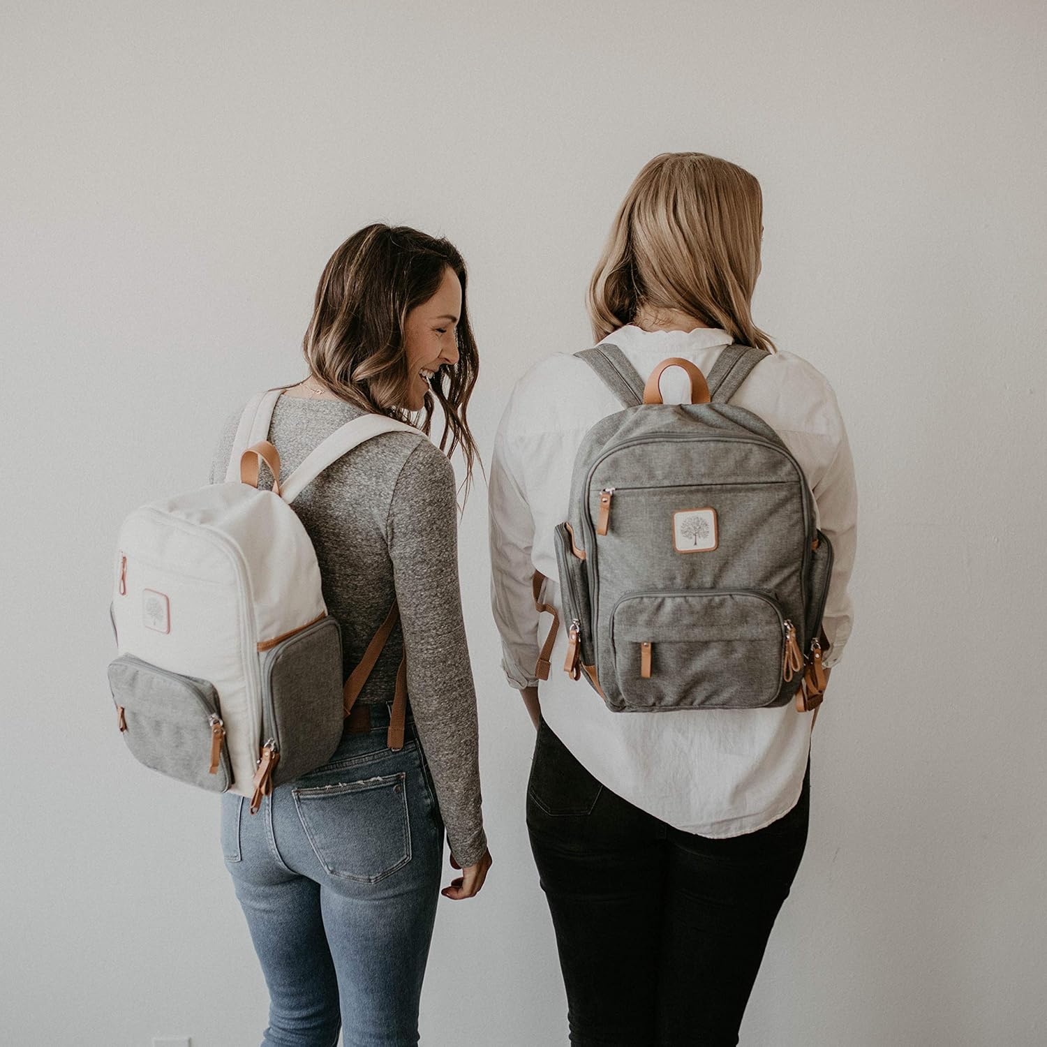 Parker Baby Diaper Backpack - Full Zip Diaper Bag with Insulated Pockets
