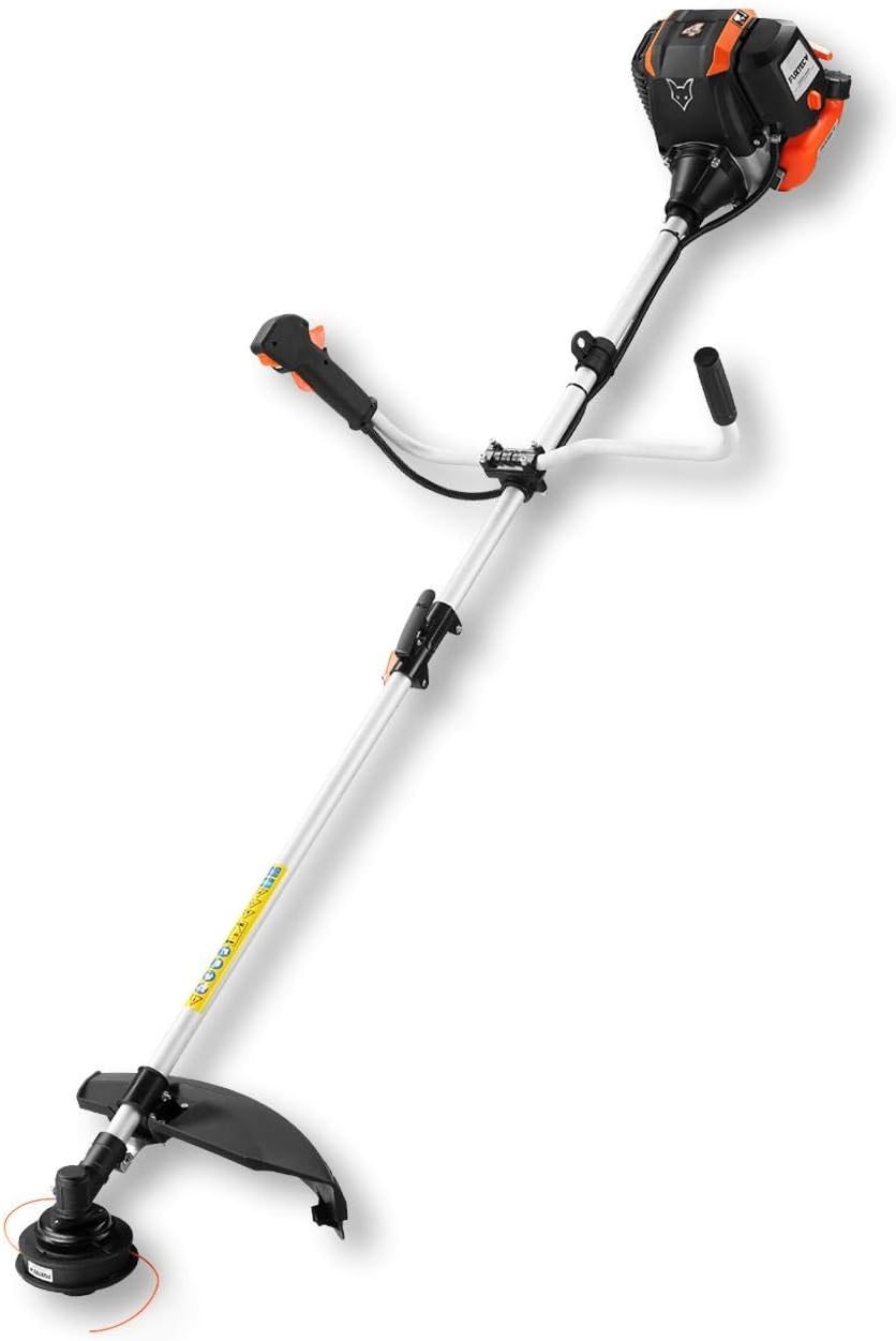 FUXTEC Decespugliatore a Benzina FX-4MS142, Tagliabordi con Motore a 4 Tempi, Cerchio di Taglio da 320 mm, Regolatore di Velocità e Easy-Starter, incl. Bobina/Cinghia Professionale