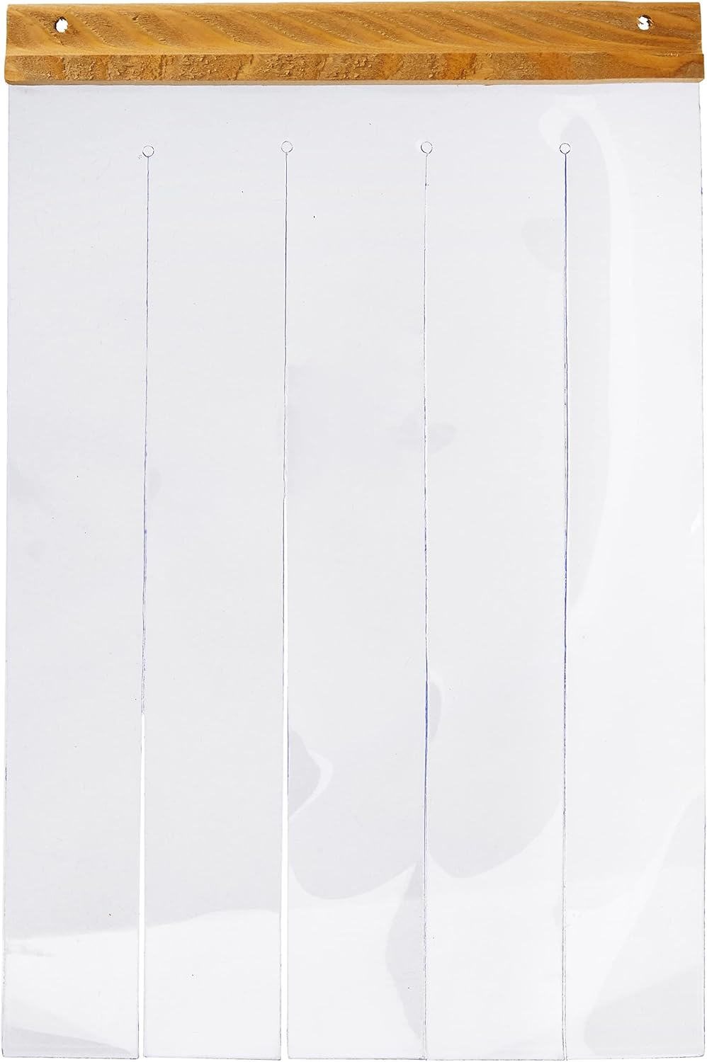Ferplast Tenda per cucce, modello DOMUS MAXI, porta per cucce da esterno, a lamelle trasparenti in PVC, impermeabile, protezione dal vento e dal freddo, 40,5 x 69 cm