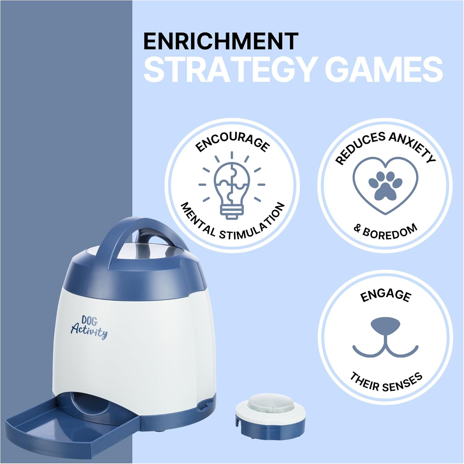 TRIXIE Hundespielzeug Intelligenz Dog Activity Strategie-Spiel Memory Trainer 3.0 – Anspruchsvolles Intelligenzspielzeug für Hunde zur Beschftigung 20x24cm, tierschutzkonform - 32040