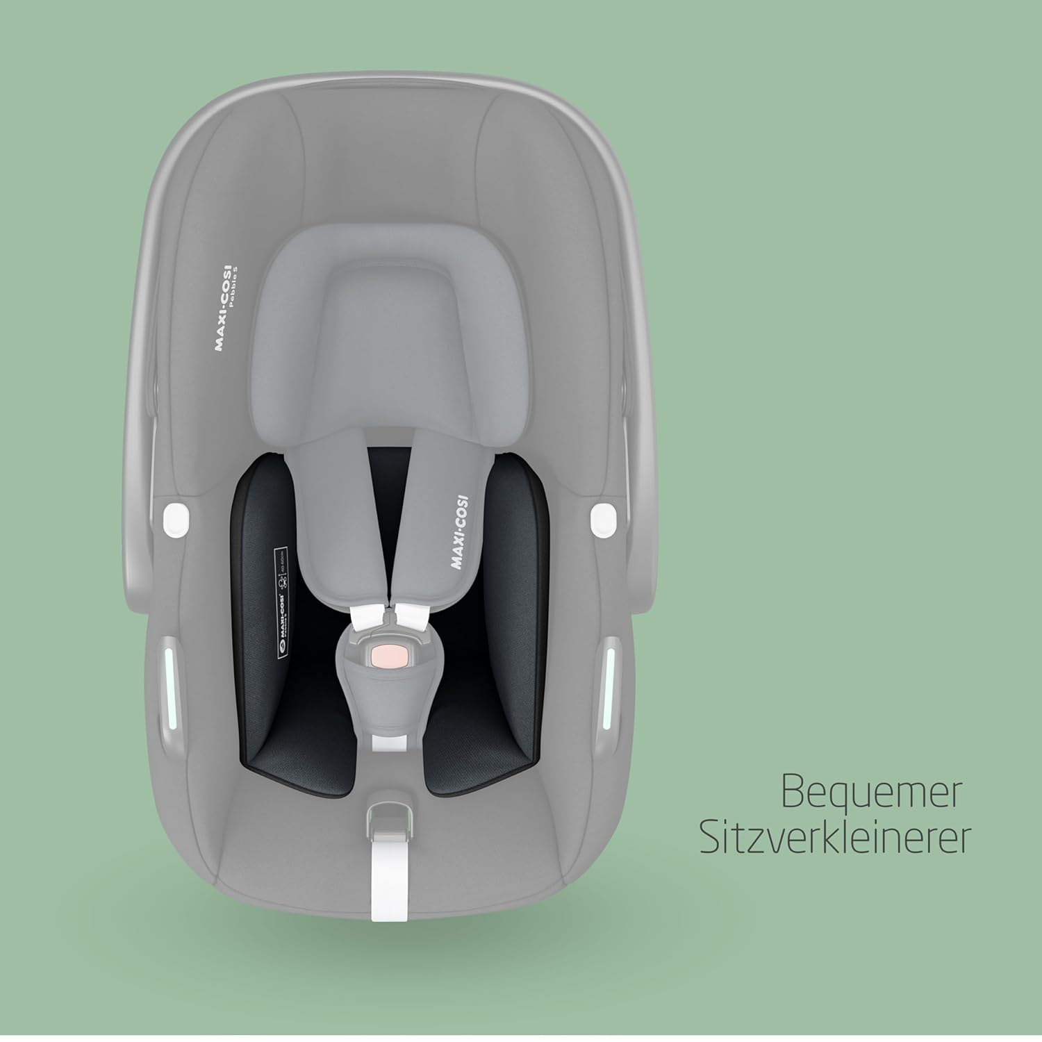 Maxi-Cosi Pebble 360 Pro, Seggiolino auto reclinabile SlideTech, da 0 a 15 mesi, da 0 a 13 kg, da 40 a 87 cm, per i seggiolini auto girevoli FamilyFix 360 Pro, G-CELL Side Impact Protection, Tonal Graphite