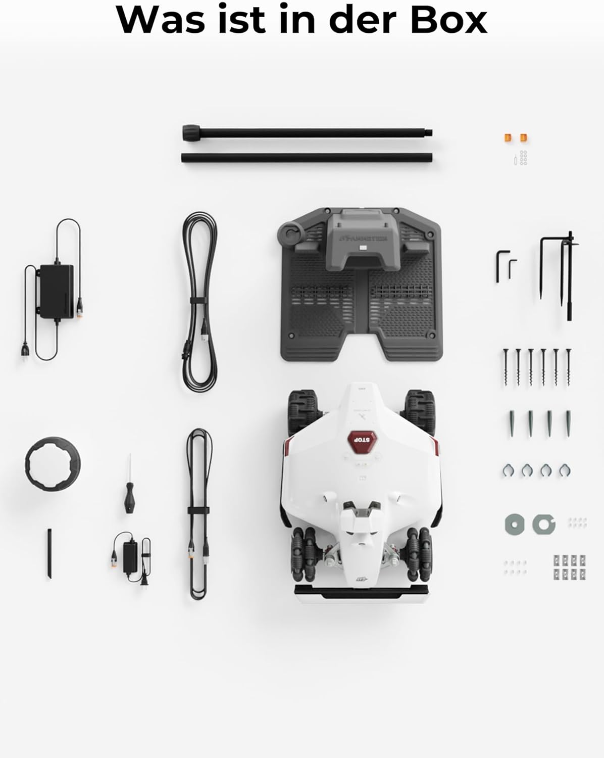 MAMMOTION LUBA 2 AWD 3000X Robot Rasaerba senza Filo Perimetrale, NetRTK+Vision, Nessuna Antenna RTK Necessaria, Mappatura Automatica, Consigliato 3000m², Max. 3600m², con Modulo 4G, Pendenza 80%