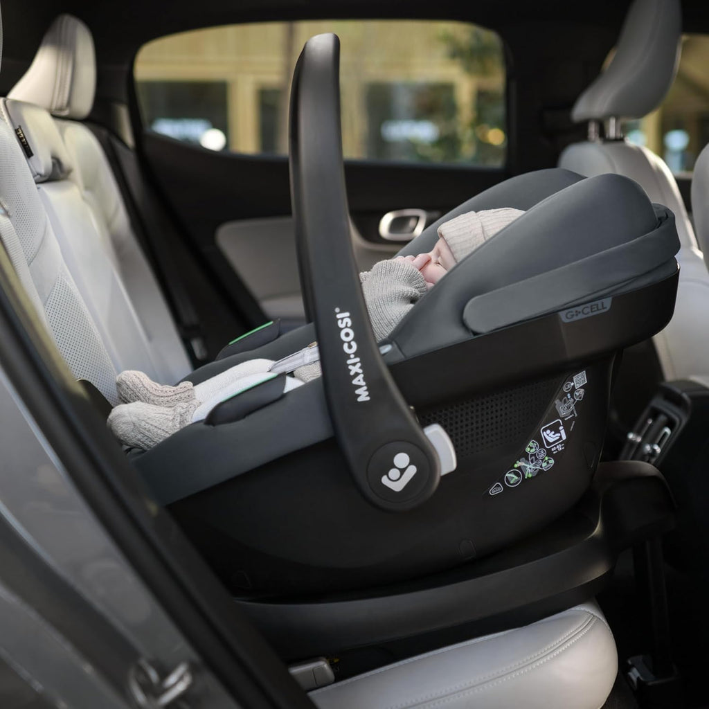 Maxi-Cosi Pebble 360 Pro, Seggiolino auto reclinabile SlideTech, da 0 a 15 mesi, da 0 a 13 kg, da 40 a 87 cm, per i seggiolini auto girevoli FamilyFix 360 Pro, G-CELL Side Impact Protection, Tonal Graphite