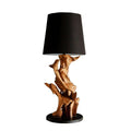 Wurzelholz Tischlampe IKAL Hhe 82 cm inkl. Lampenschirm