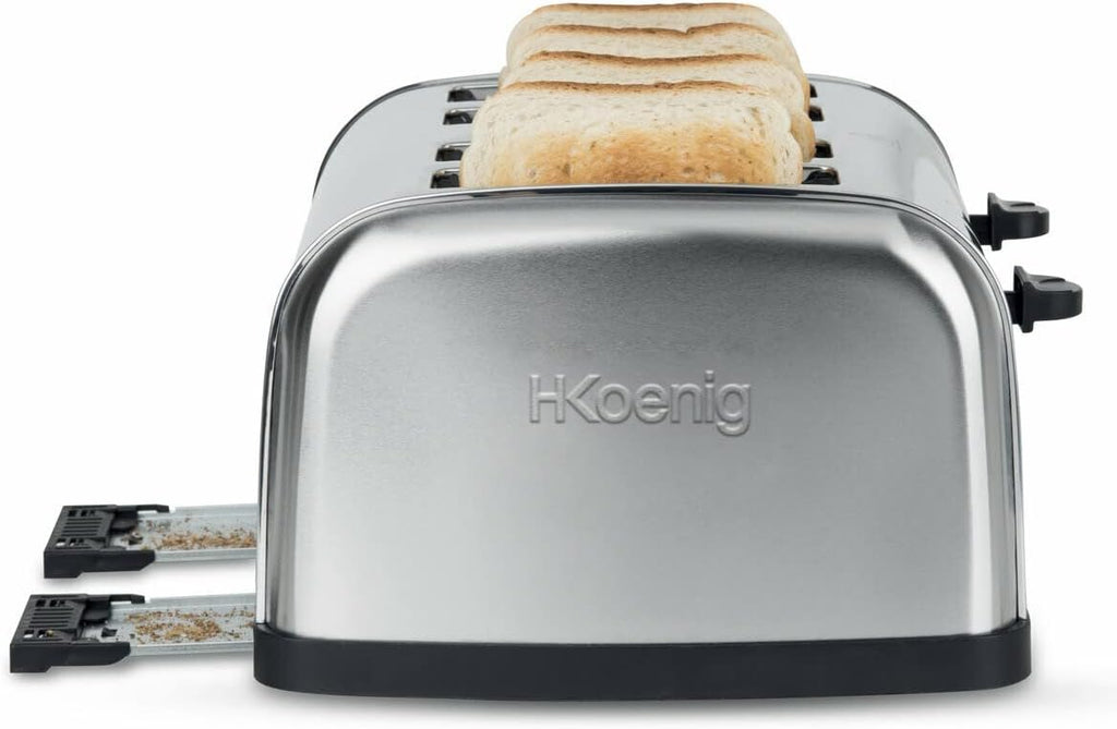 H.KOENIG TOS32 Tostapane 4 fette, acciaio inox
