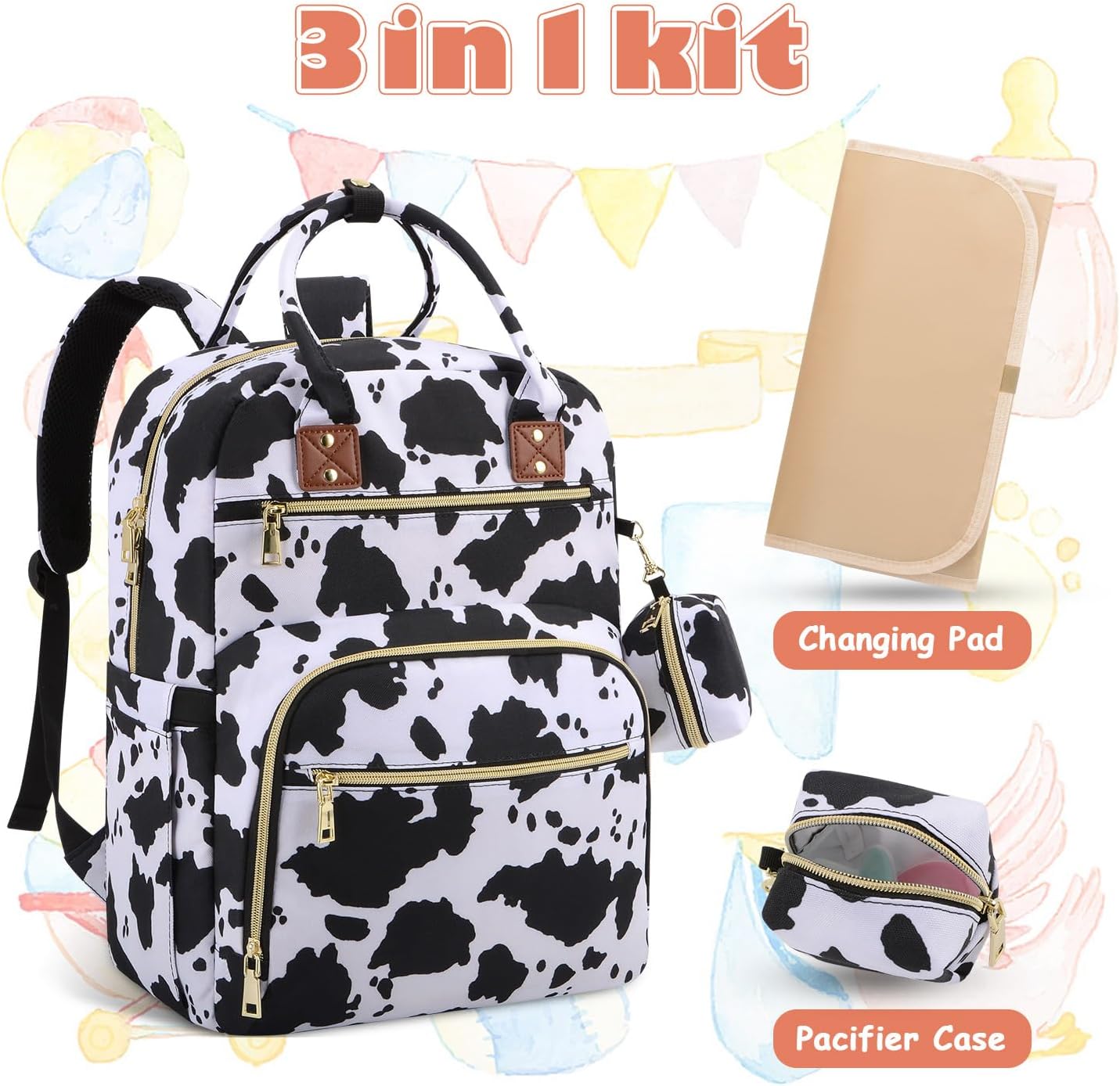 Tenot Baby Wickeltasche Reise Baby Mädchen Jungen