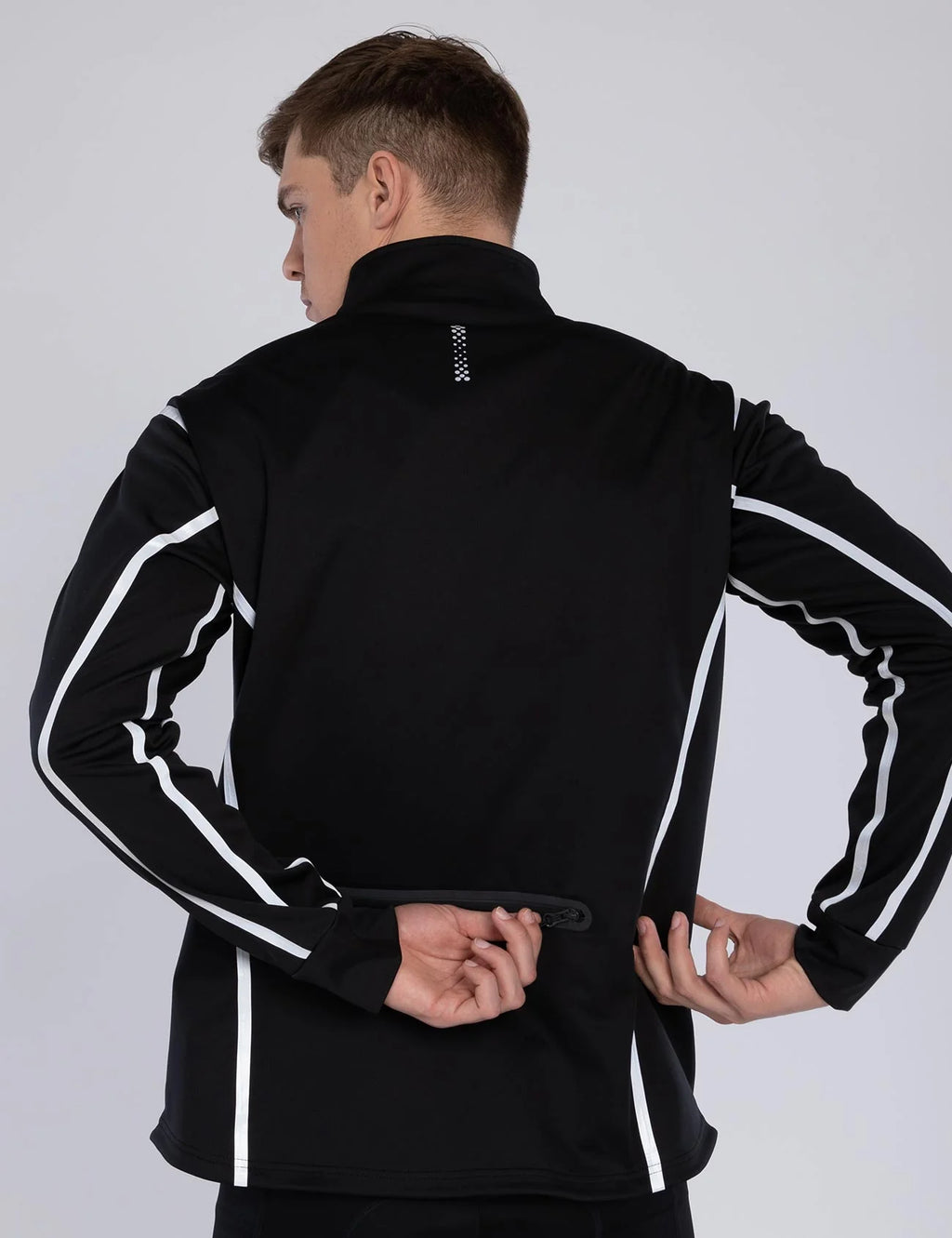Herren Thermo Fahrradjacke / Laufjacke Air Tech II Schwarz Setprodukt