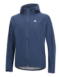 Giacca antipioggia da uomo / giacca da ciclista con cappuccio Pro Line Blu Navy Set di prodotti