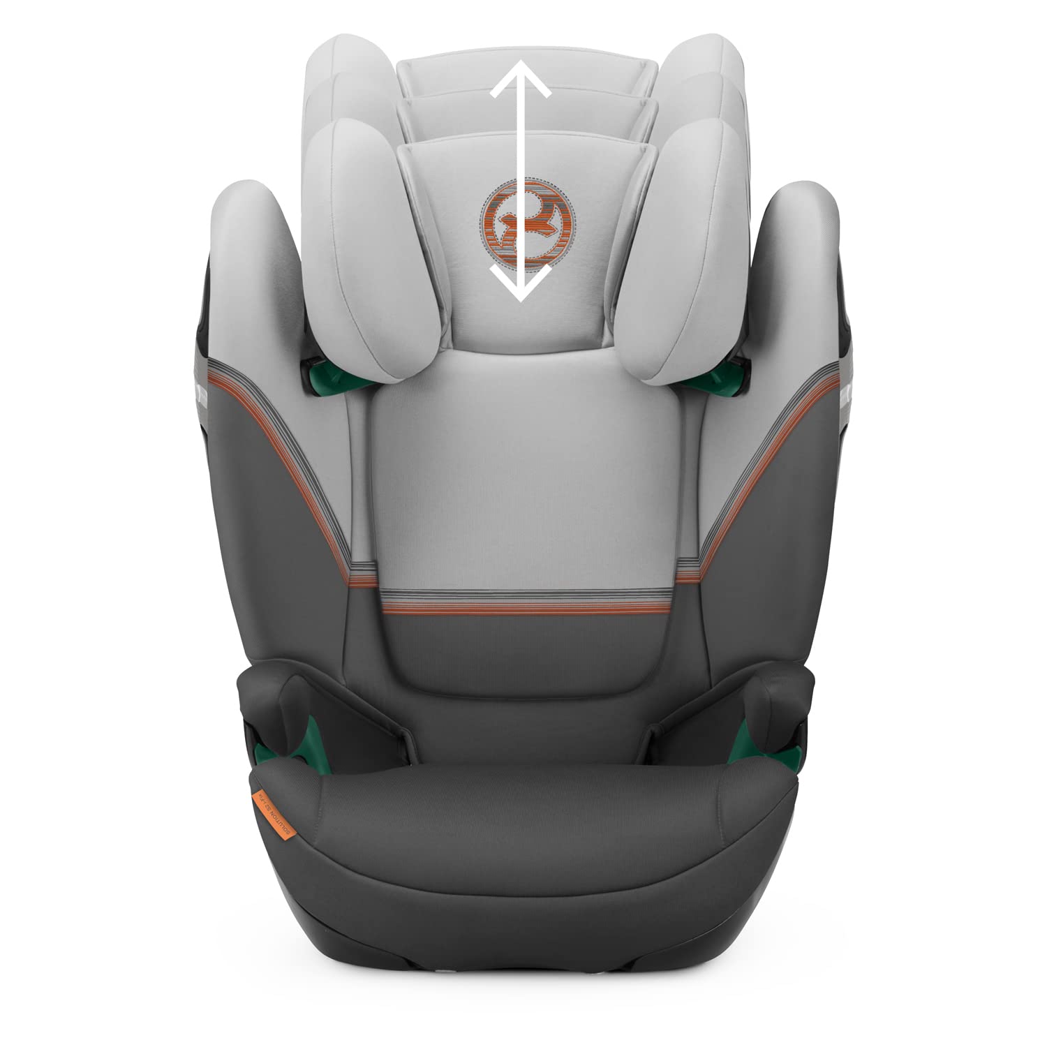 CYBEX Gold Seggiolino auto Solution S2 i-Fix, Per auto con e senza ISOFIX, 100-150 cm, Da 3 a 12 anni circa (15-50 kg), Lava Grey