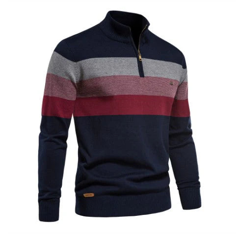 Pullover mit halbem Reiverschluss für Herren