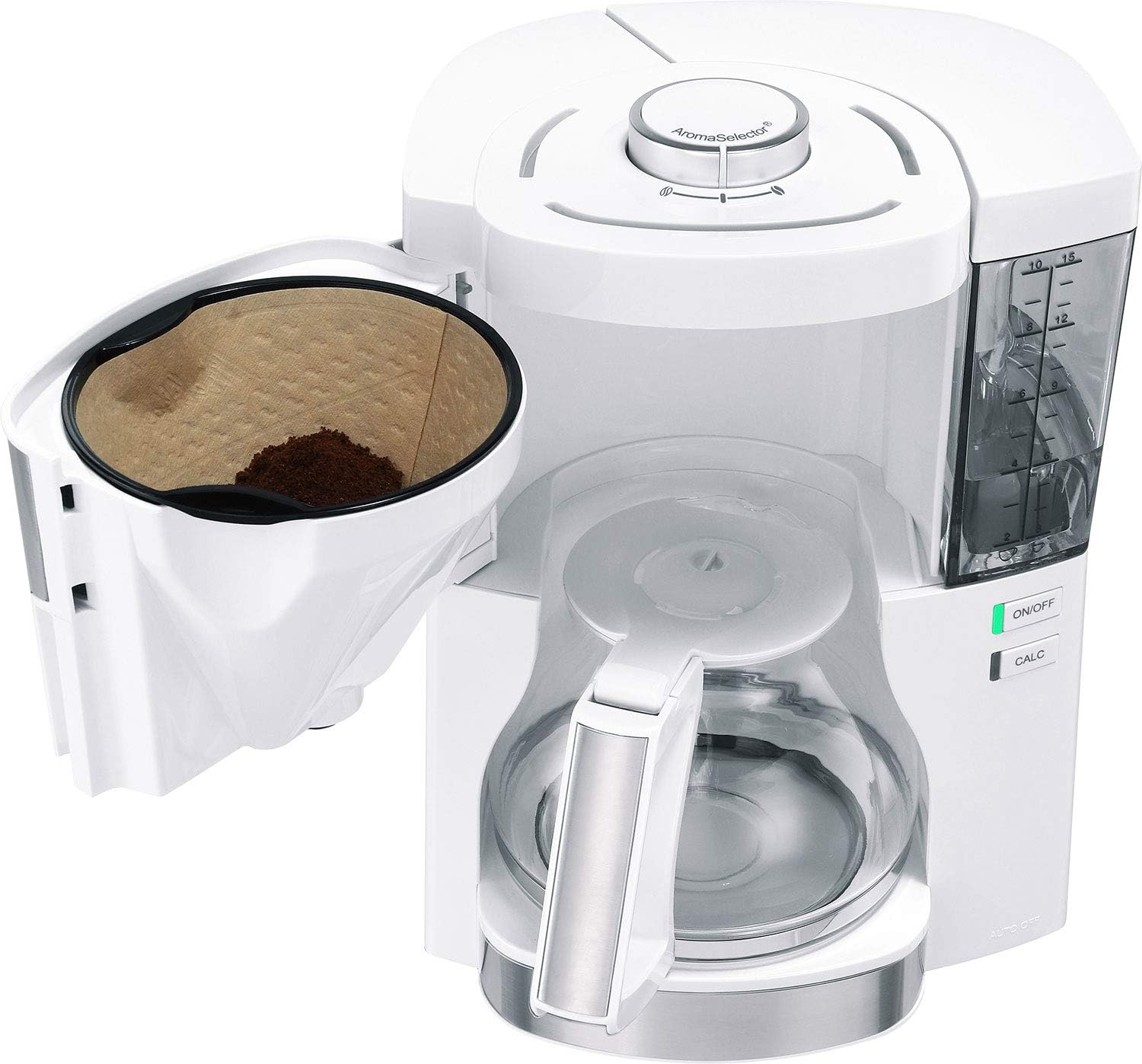 Melitta Look Perfection - Macchina da caffè con filtro - con caraffa termica - sistema antigoccia - 10 tazze - Nera (1025-16)