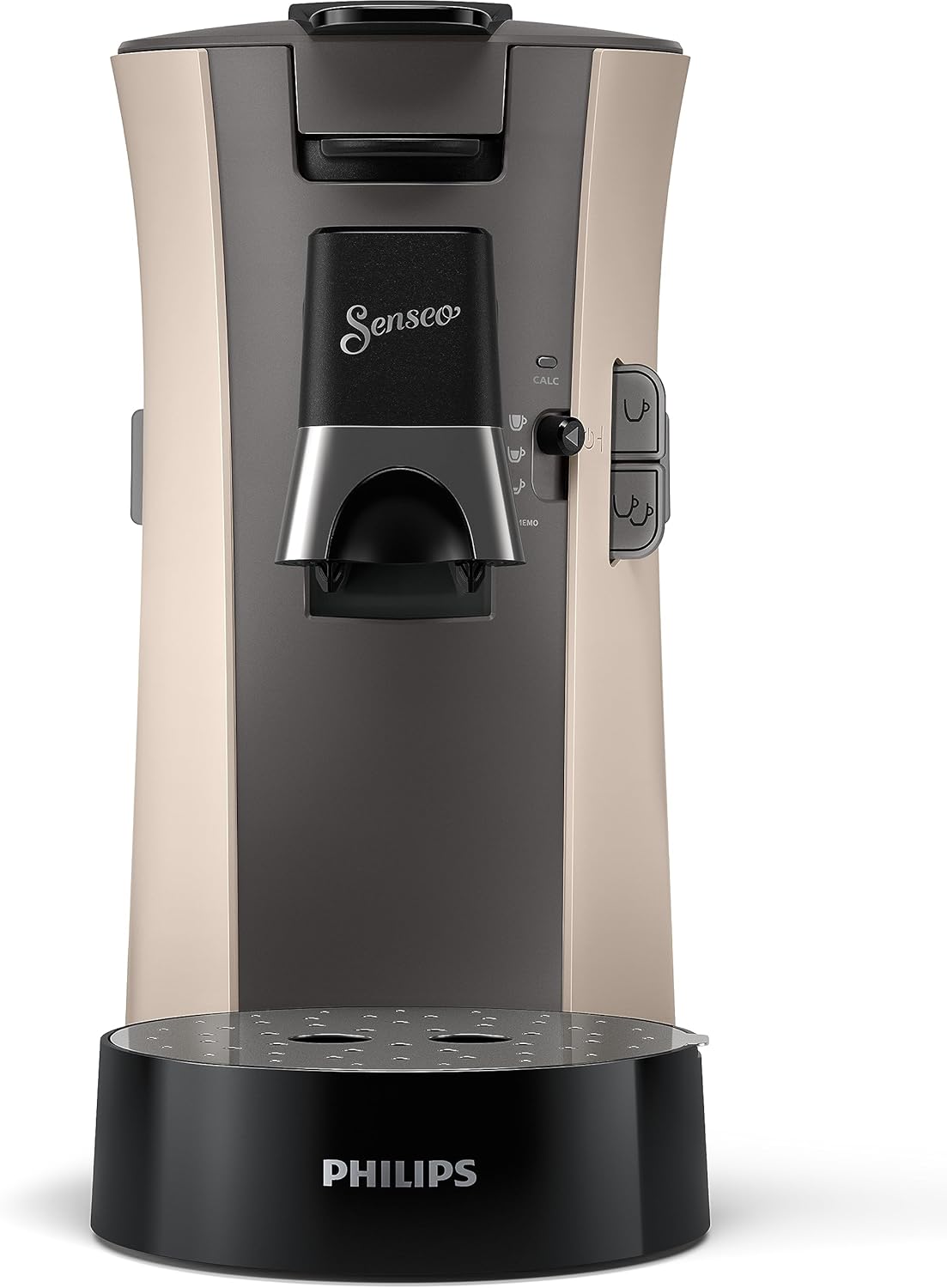 Philips Senseo Select CSA240/20 Macchina da caffè a cialde (selezione intensità Plus, funzione Memo, in plastica riciclata), Nero Eco