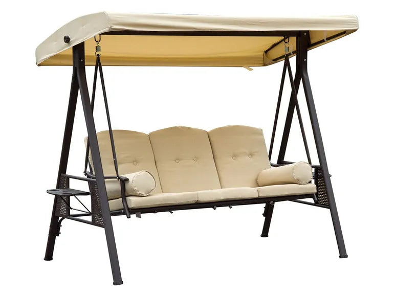 Dondolo da Giardino Outsunny, 3 Posti, con Cuscini