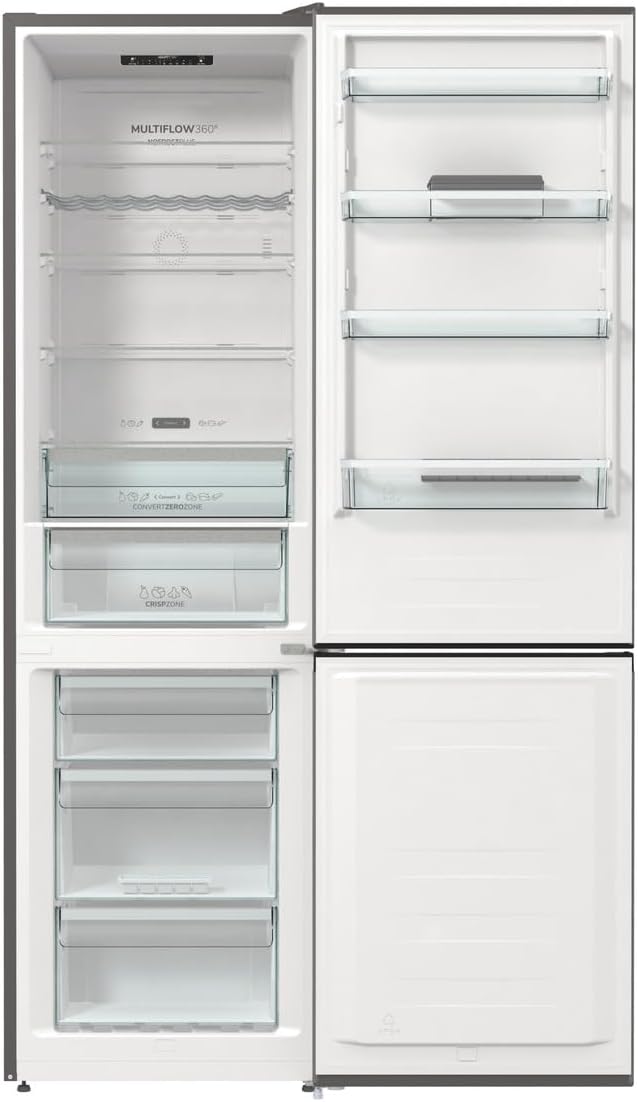 Gorenje RK 418 DPW4 Frigorifero-Congelatore, Classe Energetica D, Vano Verdura CrispZone, Cerniera Porta, Reversibile, Illuminazione Interna LED, Vano Frigorifero 198 Litri, Vano Congelatore 71 Litri, Bianco