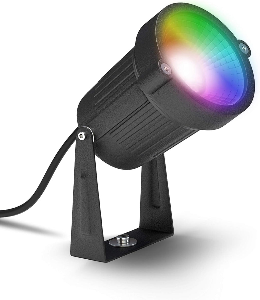 innr Smart Gartenstrahler, Zigbee, Funktioniert mit Hue* und Alexa (Bridge erforderlich), White & Color, LED Strahler, Spotlicht außen, Außenlampe, IP67 wasserdicht, Komplettset (3-Pack)