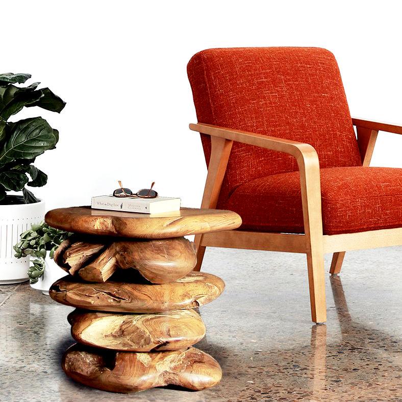 Pedana Holz Sule CAMBRIA in legno di teak 50 cm