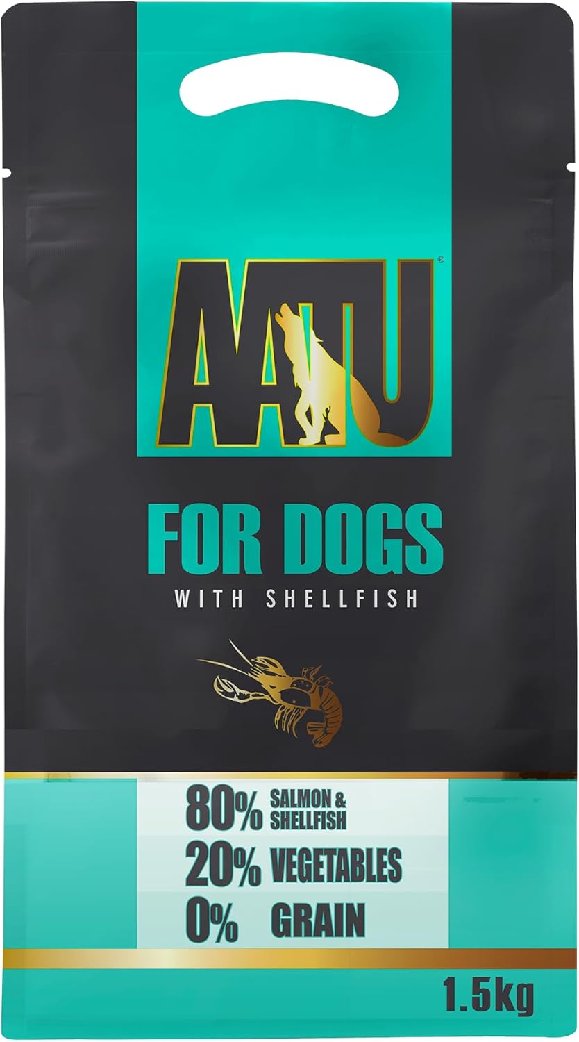 AATU Trockenfutter für Hunde, 80/20 Hundetrockenfutter mit Hühnerfleisch, Hundefutter Getreidefrei mit Hohem Proteingehalt, Natürliche Tiernahrung für Ausgewachsene Hunde Aller Rassen, 1,5 kg