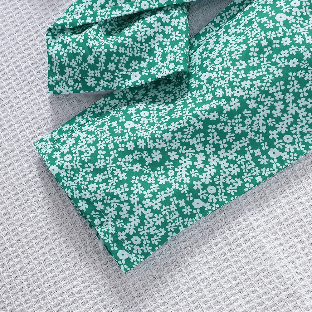 Tuta ampia con stampa floreale