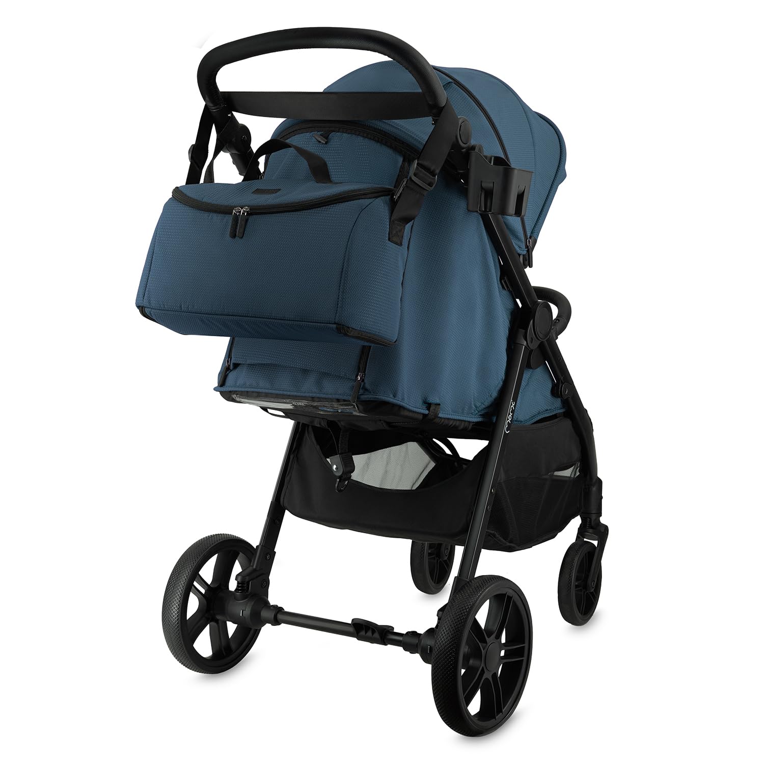 MoMi Passeggino CLARA, Passeggino dai 6 mesi in su, fino a 22 kg di peso corporeo, cintura di sicurezza a 5 punti, sacco coprigambe, portabicchieri, cestino della spesa, borsa per il cambio, zanzariera e parapioggia