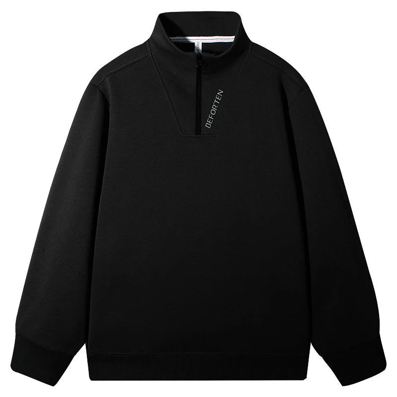 Maglione casual da uomo con cerniera a un quarto