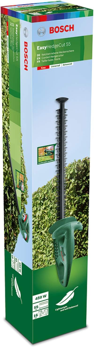 Bosch Tagliasiepi Elettrico EasyHedgeCut 45 (420 W, lunghezza lama 45 cm, in scatola di cartone)