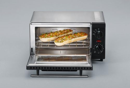 SEVERIN TO 2052 Forno tostapane (800 W, incl. griglia e teglia da forno, 9 L) argento/nero e 2287-000 Tostapane automatico, incl. supporto per panini, 2 fessure, 700 W, AT 2287, nero