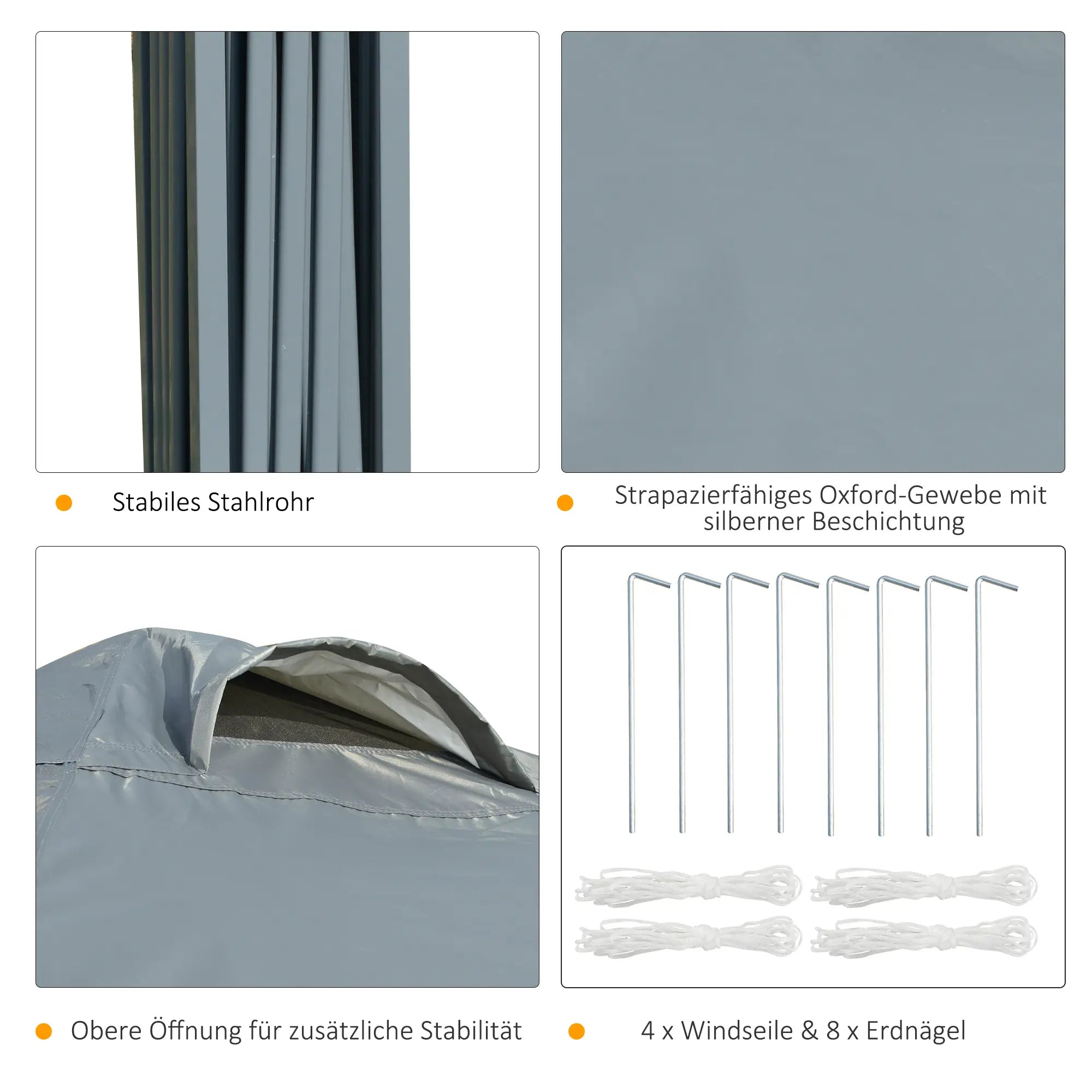 Gazebo Outsunny 3x3 m impermeabile e pieghevole