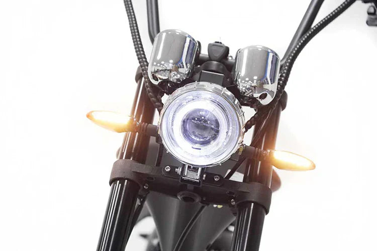 Elektro-Chopper Mangosteen M1 in Blau – 2000W Hochleistungsmotor und Stilvoll