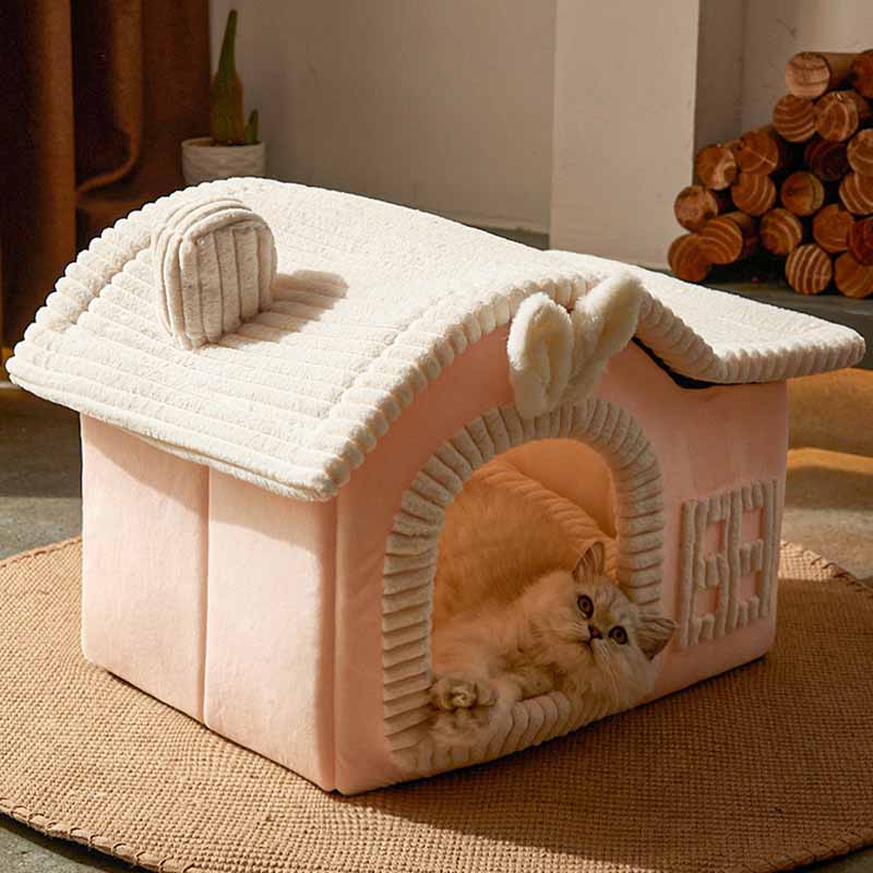 CatComfort – Lussuosa cuccia semiaperta per gatti, per il massimo del comfort e delle coccole