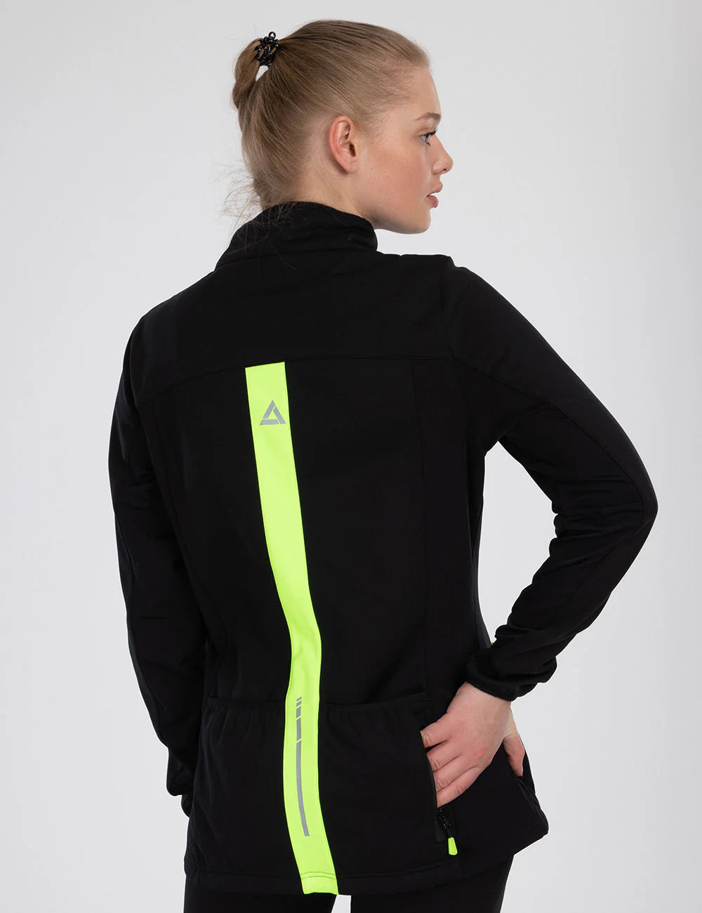 Giacca Ciclismo Donna in Softshell Termico Pro Line II Nero-Neon Prodotto in Set