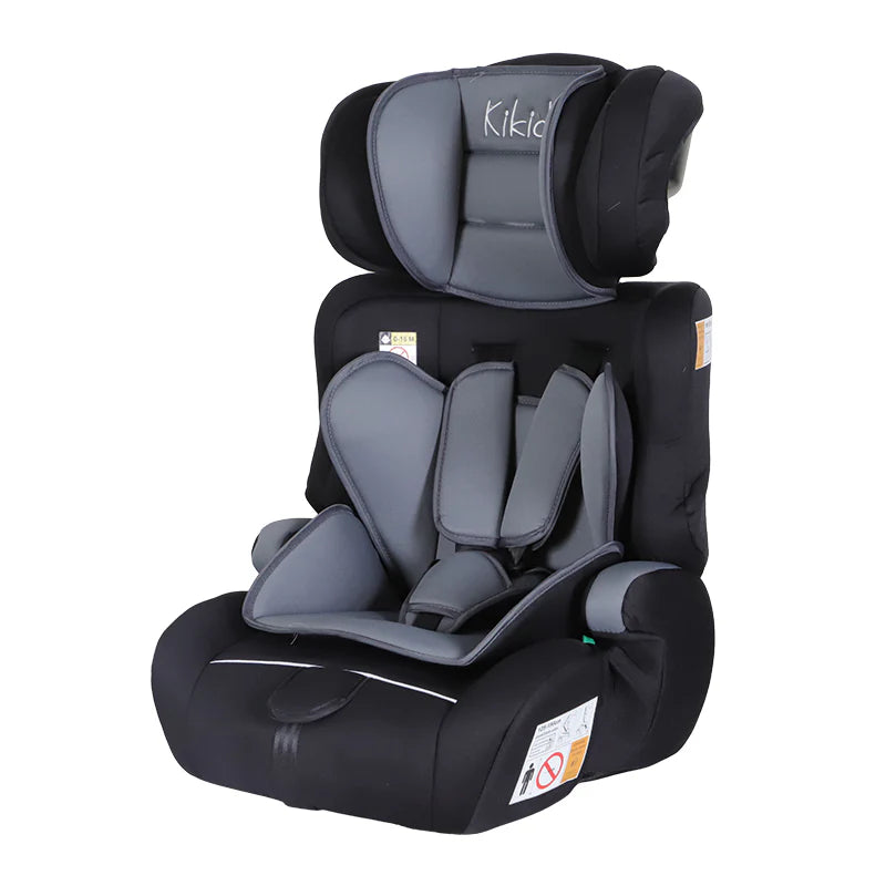 Kikid Kindersitz Basic 76-150cm R129, schwarz-grau