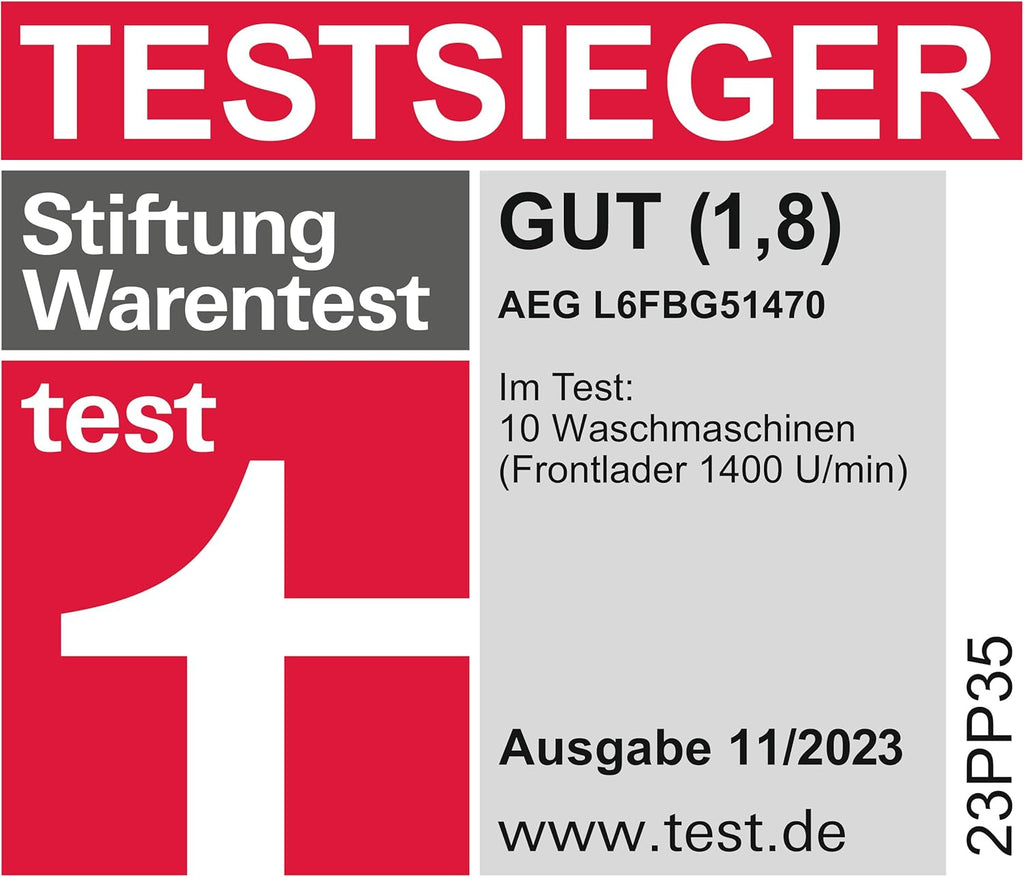 AEG L6AMZ48FL Lavatrice / Serie 6000 con ProSense / Dosaggio automatico / 8,0 kg / 1400 giri/min