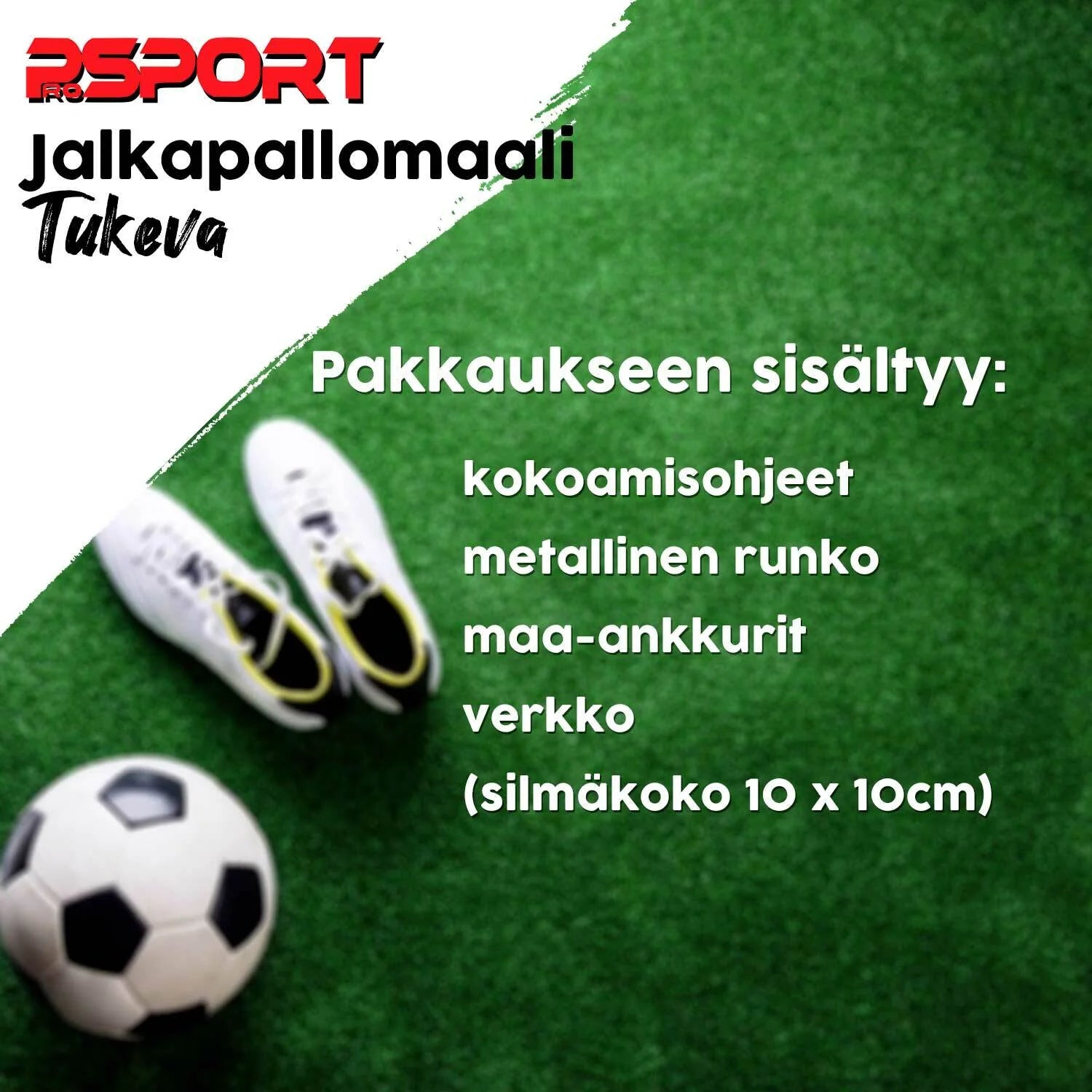 Porta da calcio Prosport, stabile, 210 x 150 x 50 cm