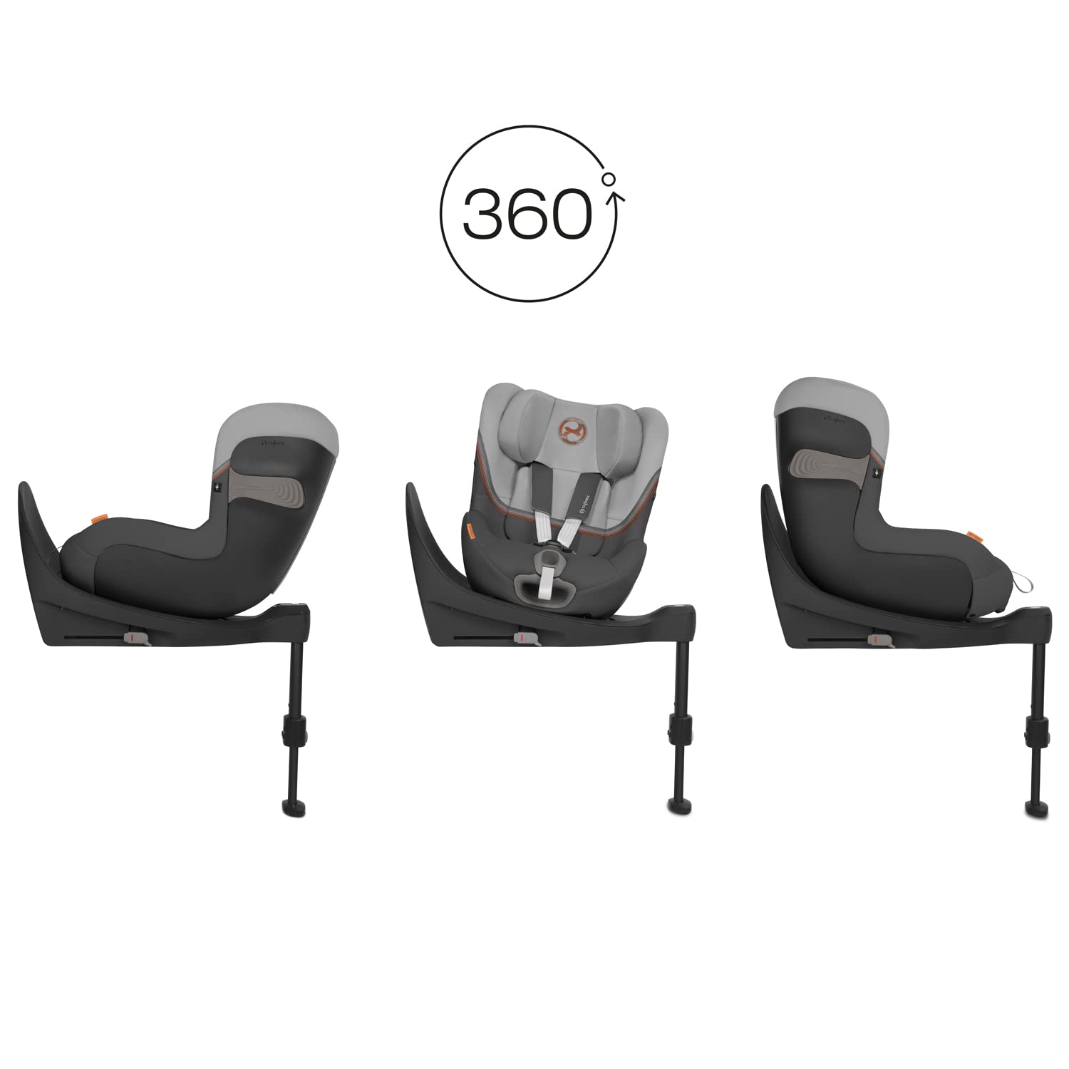 CYBEX Gold Kinder-Autositz Sirona S2 i-Size, Ab ca. 3 Monaten bis 4 Jahren, Max. 18 kg, SensorSafe kompatibel, Granite Black