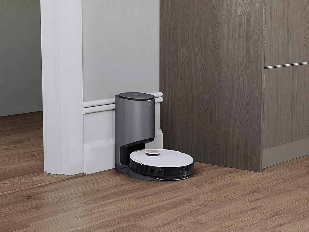 ECOVACS DEEBOT T30S Combo Robot aspirapolvere con funzione di lavaggio e aspirapolvere portatile a batteria, stazione di pulizia tutto in uno, 11000Pa, tecnologia ZeroTangle, pulizia dei bordi TruEdge, lavaggio del mop con acqua calda