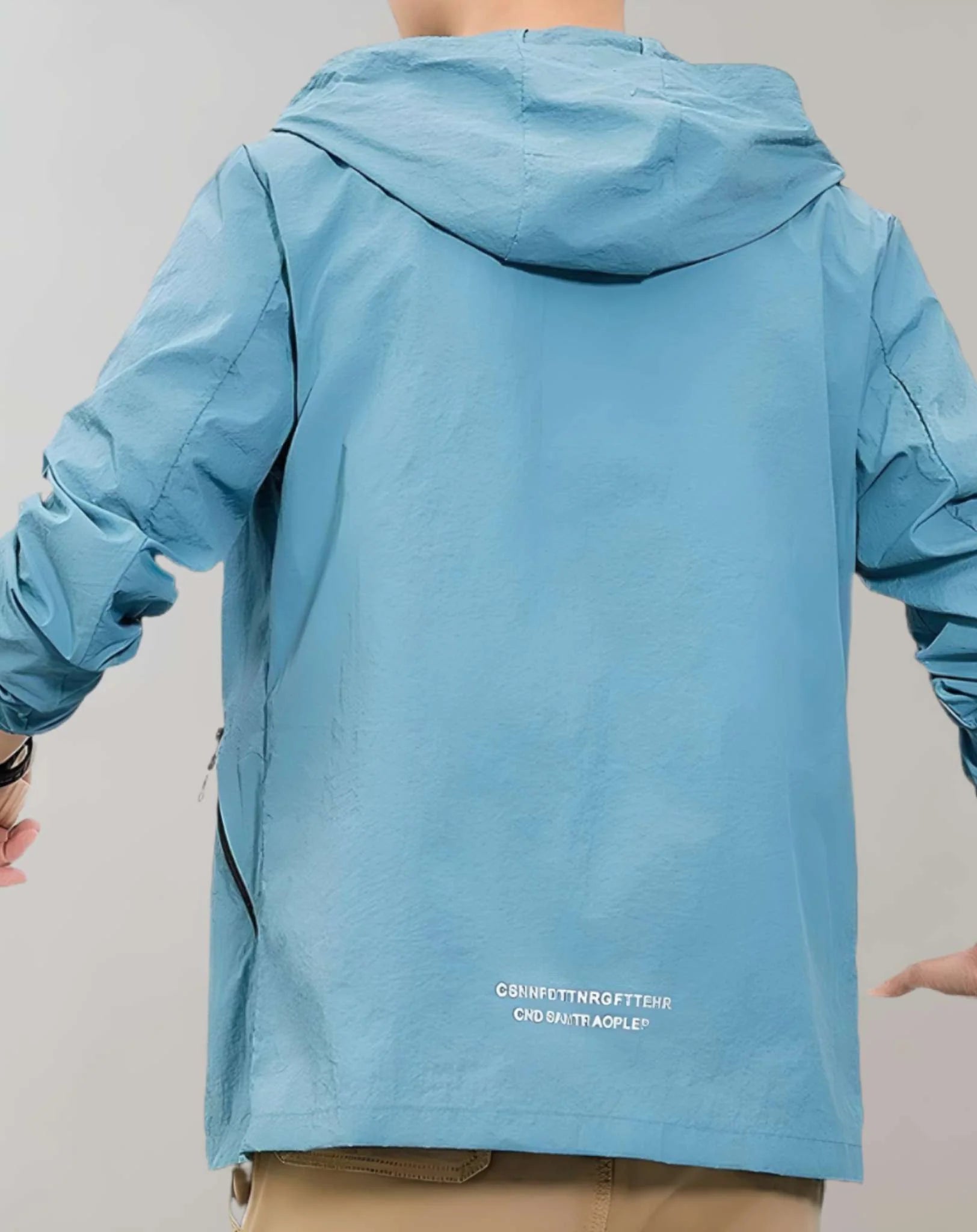 Leichte Kapuzenjacke mit Reiverschluss für Herren