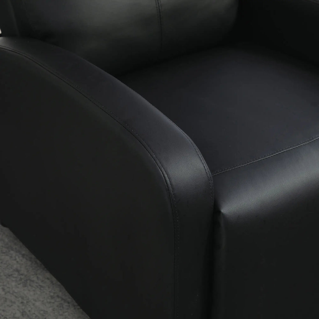 HOMCOM Poltrona Relax per TV con Funzione Reclinabile, Imbottitura Spessa