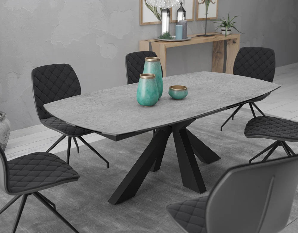 Tavolo da pranzo Akante, tavolo in ceramica, tavolo allungabile Phnix, 200/260 x 100 cm