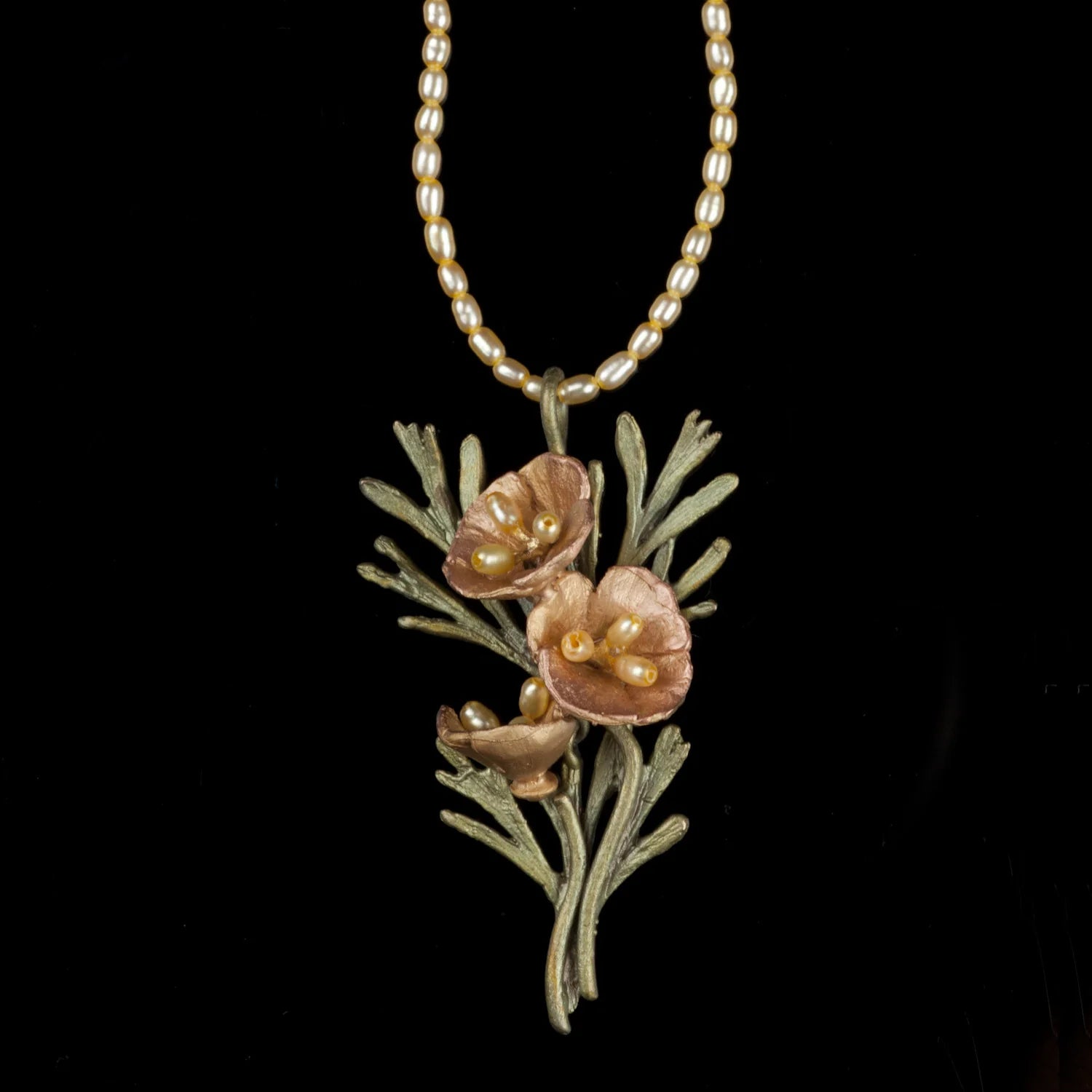 Kalifornischer Mohn - Kette mit Anhnger