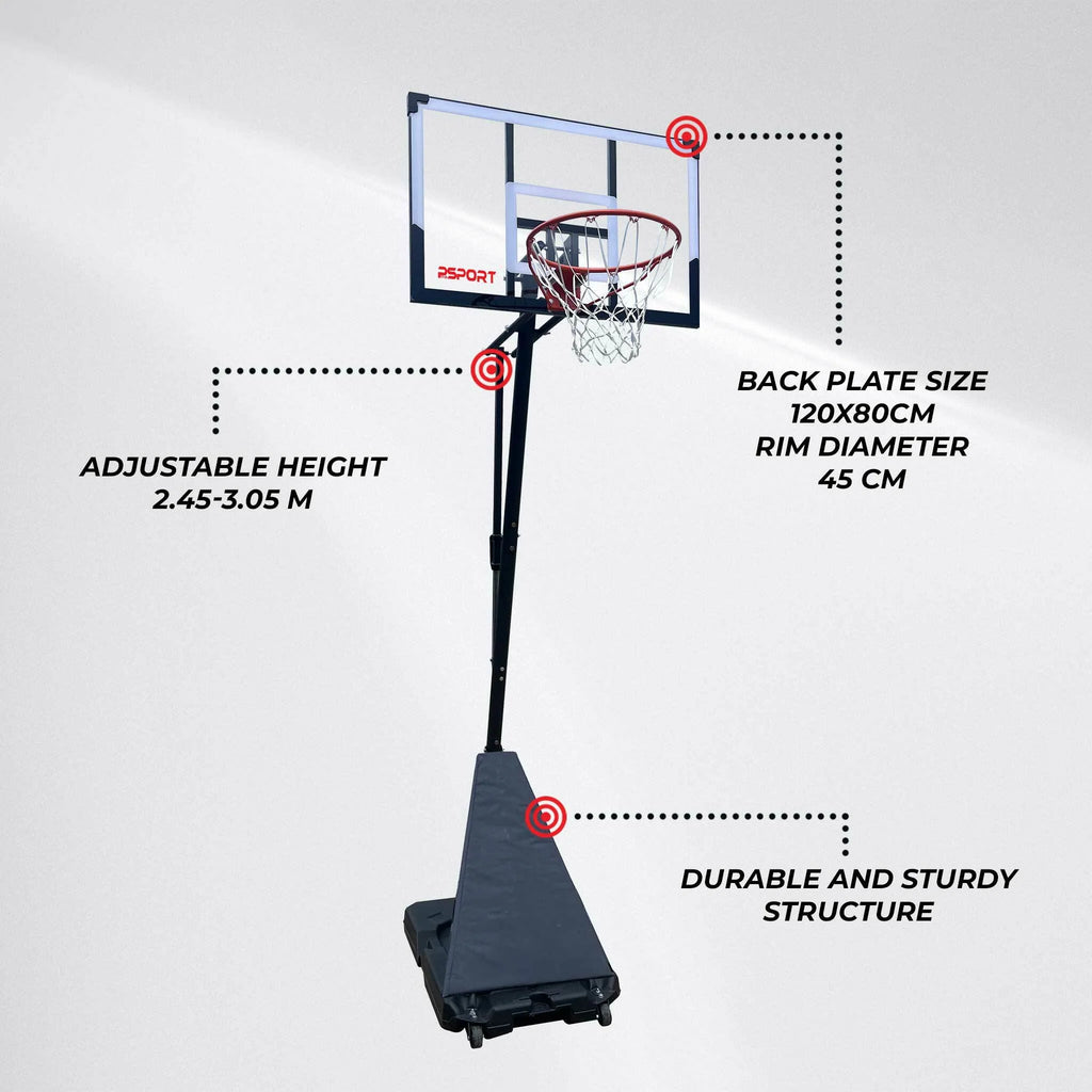Canestro da basket ProSport Slam Dunk 2,45-3,05m