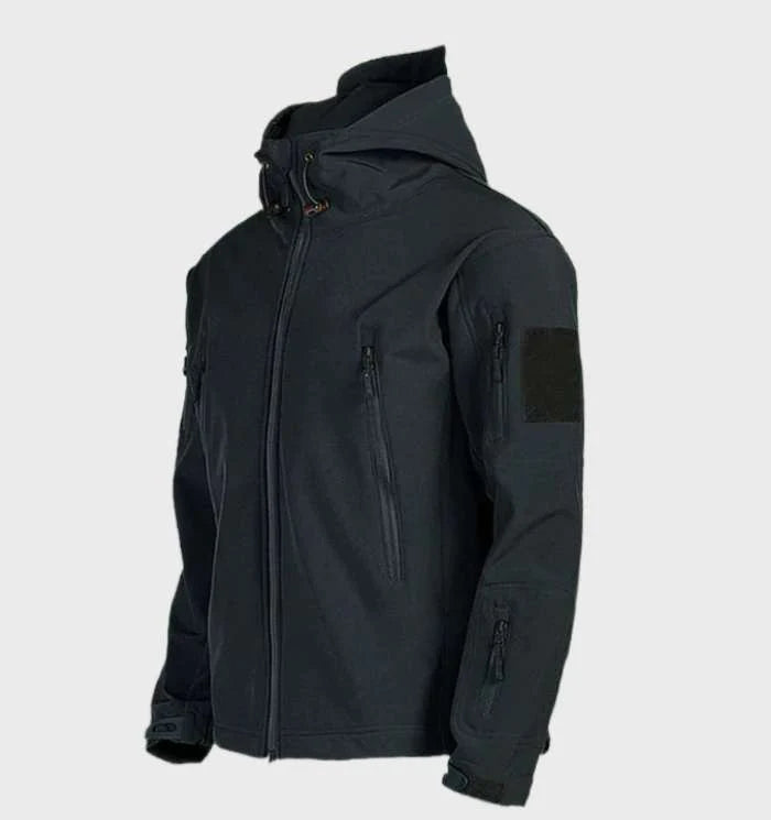 Jaap - Giacca tattica calda impermeabile con cappuccio da uomo