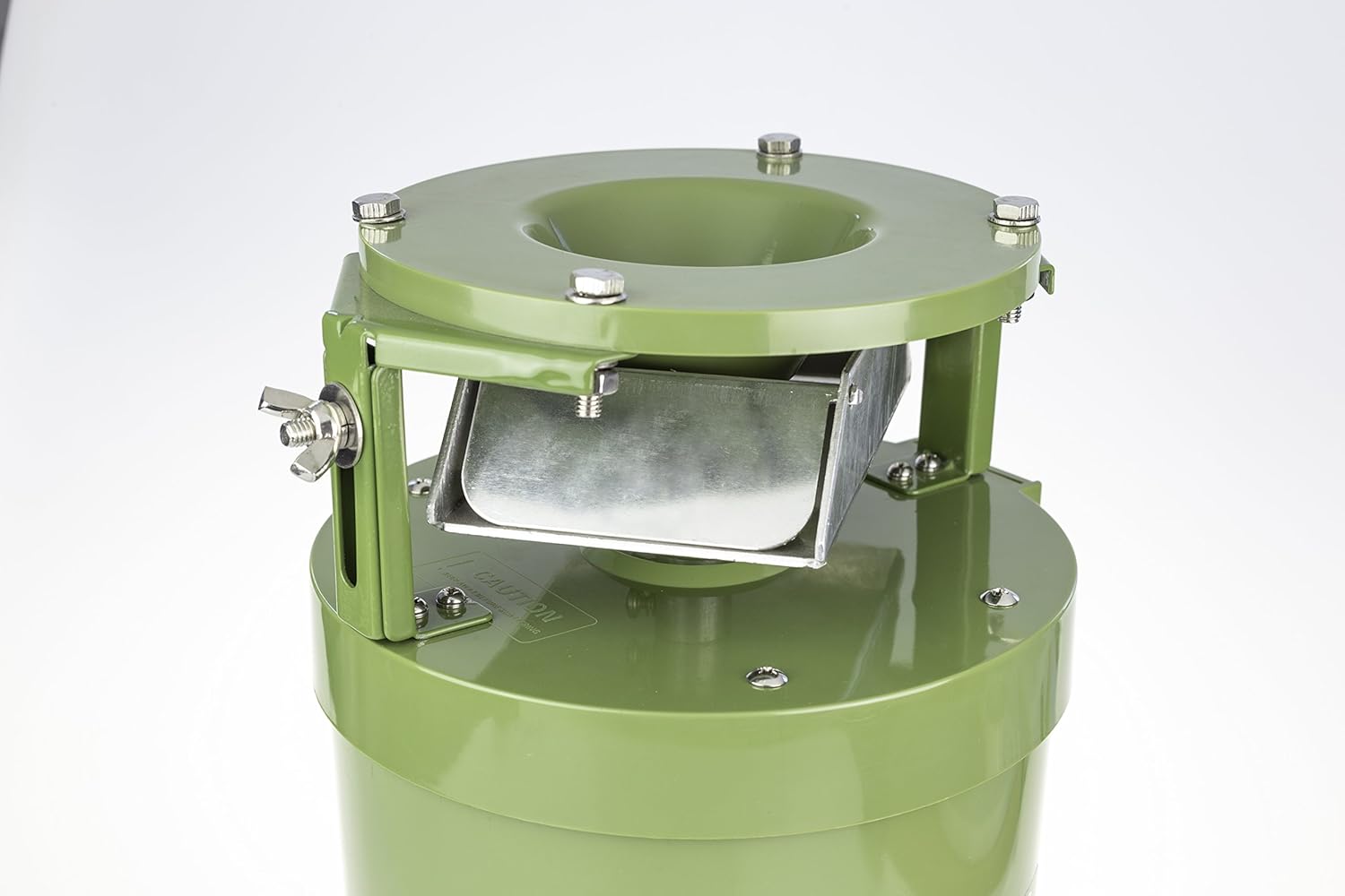 EUROHUNT Futterautomat Light 12V, Automat für Tierfütterung, wetterfest, Wildfutterautomat, 17 x 17 x 27 cm, grün