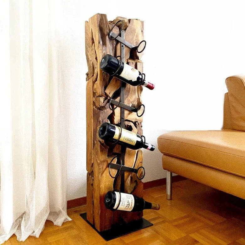 Weinregal Weinstnder Holz massiv XILON 100 cm