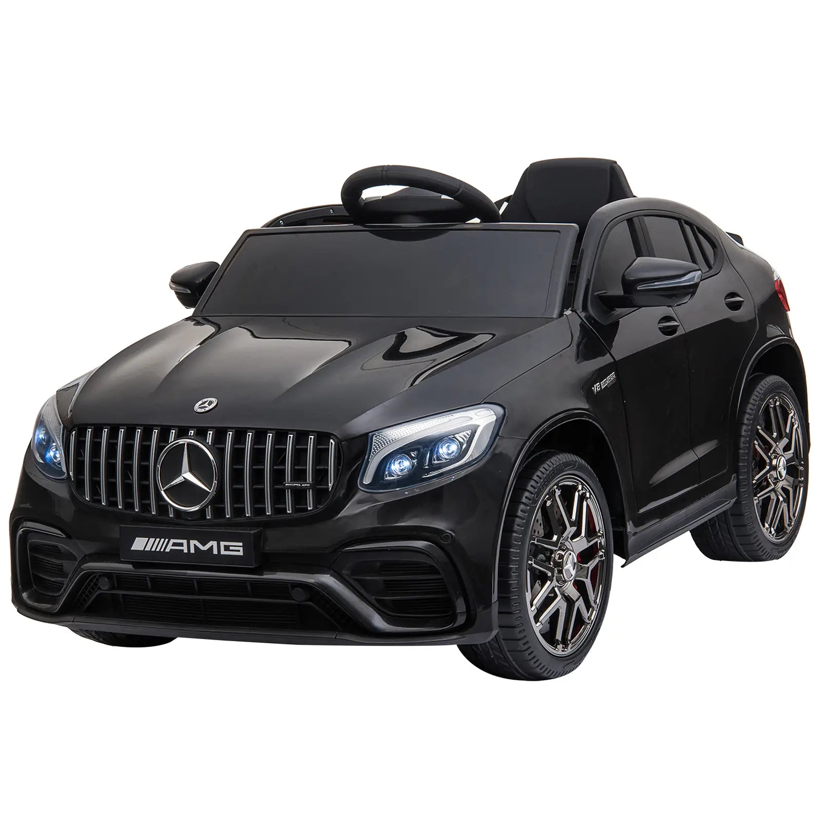HOMCOM Kinder-Elektroauto Mercedes-Benz AMG mit Fernbedienung & Musik