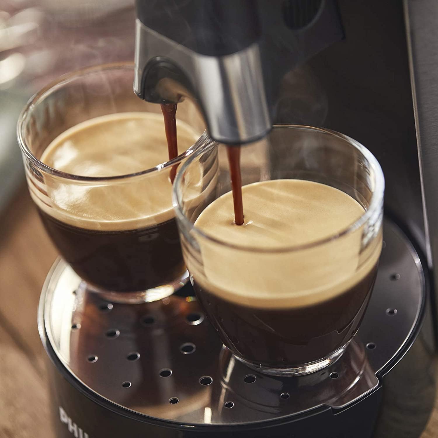 Philips Senseo Select CSA240/20 Macchina da caffè a cialde (selezione intensità Plus, funzione Memo, in plastica riciclata), Nero Eco