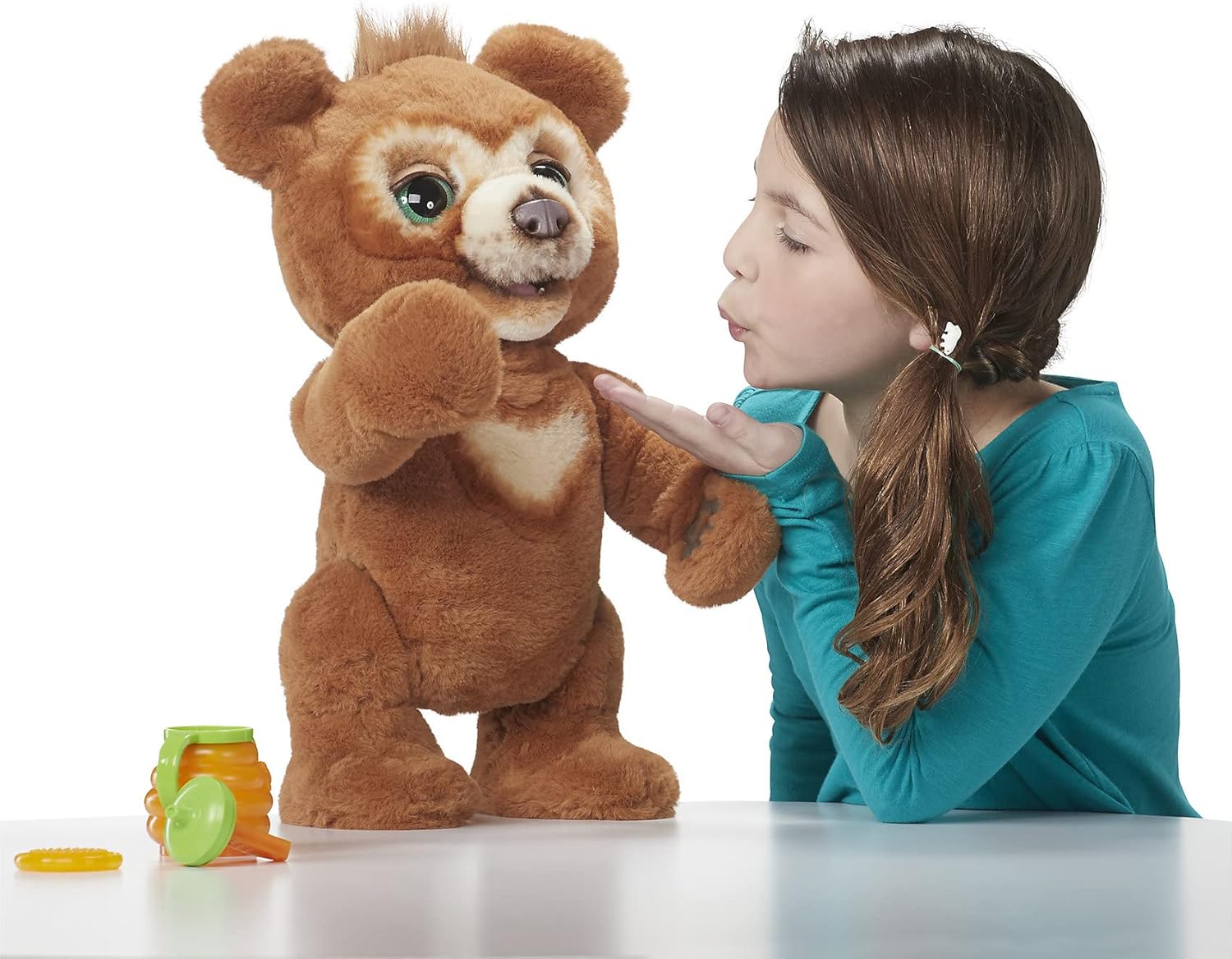 FurReal Cubby, il mio orsetto interattivo, orsetto di peluche, da 4 anni in su Marrone