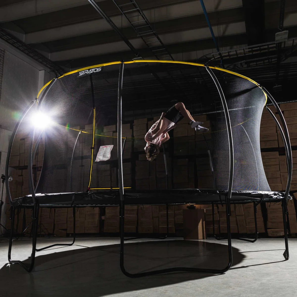 Tappeto elastico Stratos 4,27m con rete di sicurezza