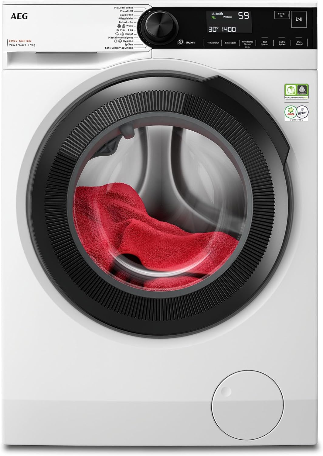 AEG L6AMZ48FL Waschmaschine / Serie 6000 mit ProSense / Mengenautomatik / 8,0 kg / 1400 U/min